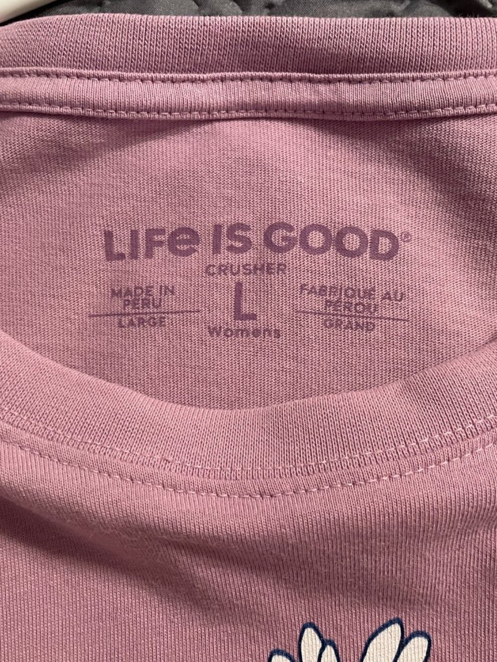 Life Is Good Crusher Tee long sleeve - worn once!  LARGE - Picture 5 of 5